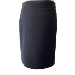 Navy Straight Skirt